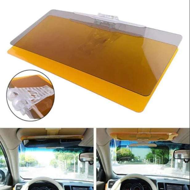 [UV protection day and night 2 in 1] Car sun visor HD UV protection 2 in 1 day and night