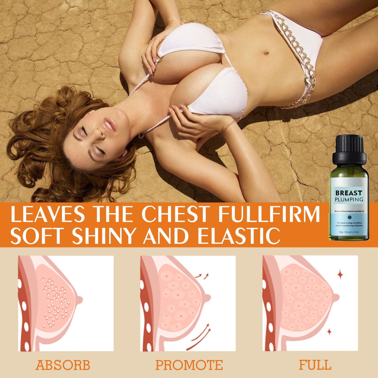 Jaysuing Chest Massage Oil【Moisturizing, full and firm】