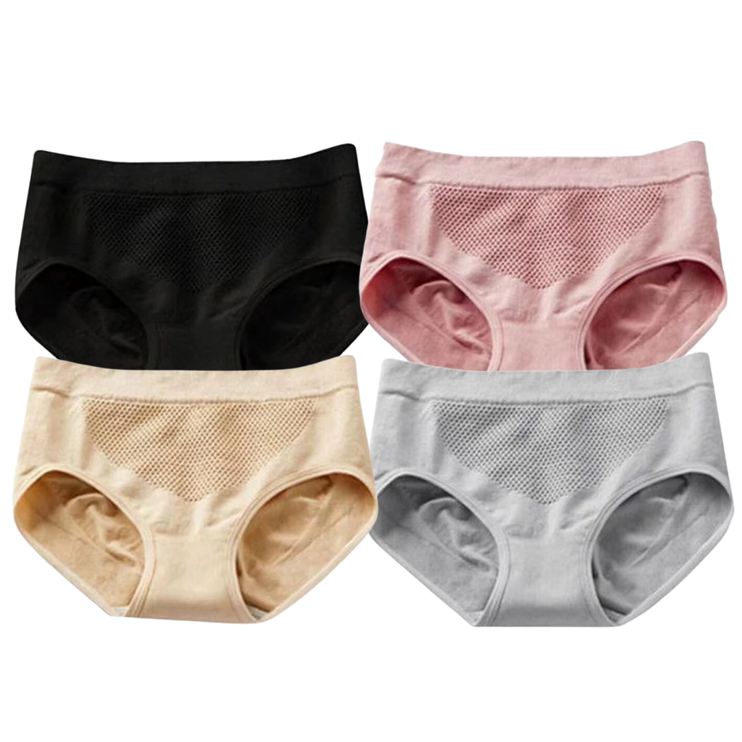 Honee™ 3D Hive Breathable Lifting Panties【Three-pack】【Suitable for people 50-120KG】