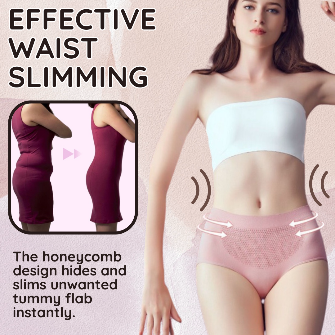 Honee™ 3D Hive Breathable Lifting Panties【Three-pack】【Suitable for people 50-120KG】