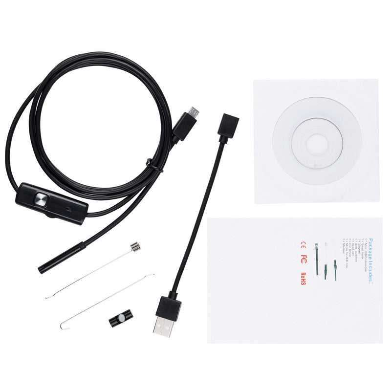 USB mobile phone endoscope industrial pipeline auto repair detection soft and hard line endoscope waterproof